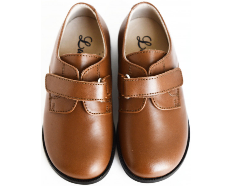 Chaussures enfant RESISTANTES SCRATCH Gaël - cuir CAMEL