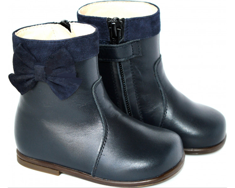 Bottines Boots Héloïse - cuir MARINE