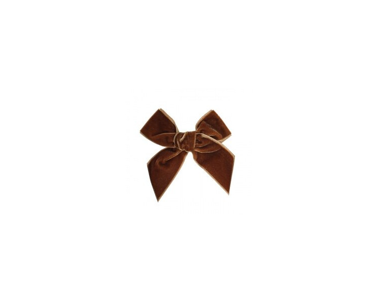 GRAND NOEUD pince crocodile - COGNAC GRAND NOEUD pince crocodile - COGNAC