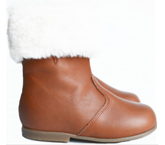 Bottine Boots SOUPLES Amarine - cuir CAMEL