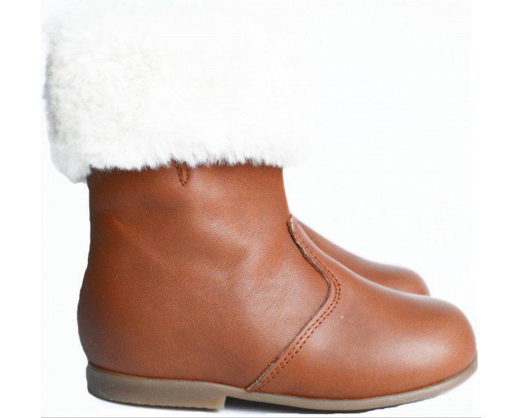 Bottine Boots SOUPLES Amarine - cuir CAMEL