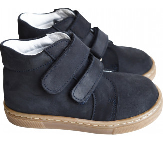 Achille souples VELCROS t22 à 37- Nubuck MARINE