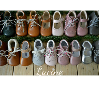 Chaussons bébé souples Mini-Arthur fur
