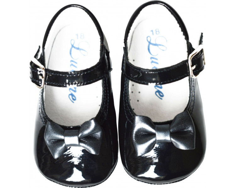 Chaussons bébé SOUPLES Mini-Alice noeud Chaussons bébé SOUPLES Mini-Alice noeud
