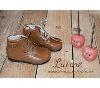 Chaussures Bottillons Victoire - cuir CAMEL