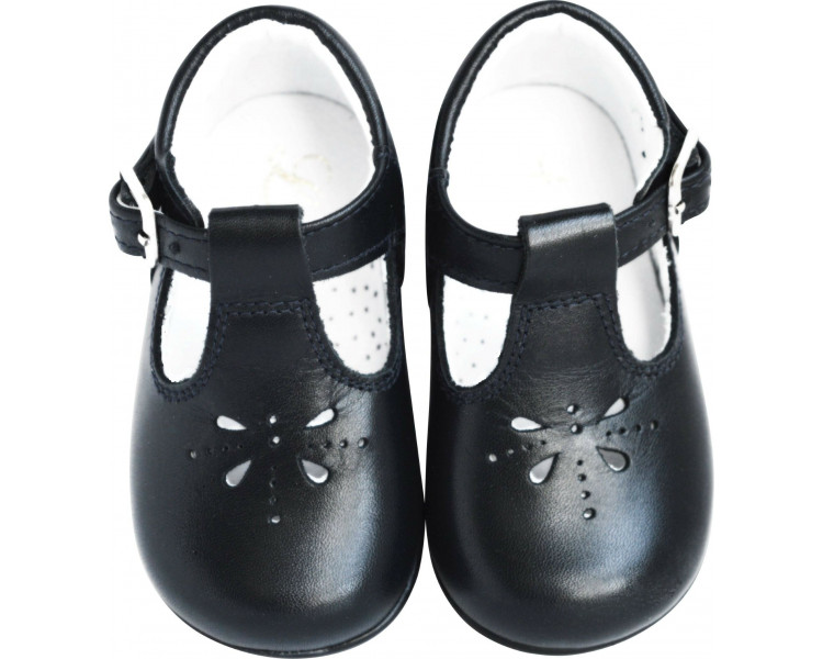 Chaussures Bottillons Salomés SOUPLES Azylis perfo - cuir MARINE Chaussures Bottillons Salomés SOUPLES Azylis perfo - cuir MARINE