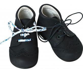 1er PAS- Azylis très SOUPLES-T18/26- Nubuck MARINE-Bout golf