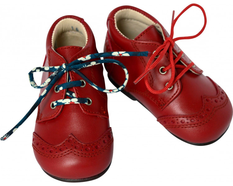 Chaussures Bottillons Adonis Bout golf - cuir ROUGE cerise