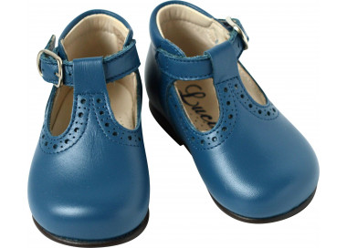 Chaussures bébés mixtes en cuir à boucle et renfort cheville
