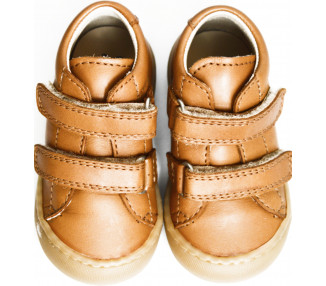 Chaussures scratchs cuir souple bébé fille et garçon
