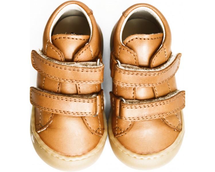 Chaussures Bébé SCRATCH SOUPLES Max - cuir CAMEL