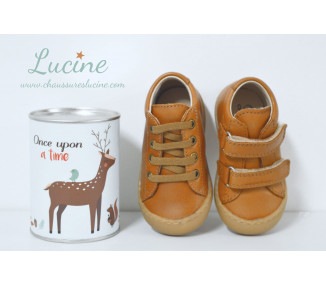 Chaussures en cuir souple mixtes pour bébés
