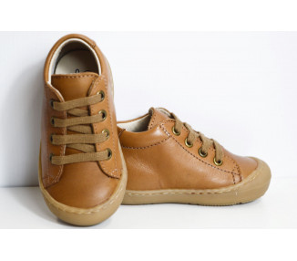 Chaussures souples mixtes à lacets pour bébé