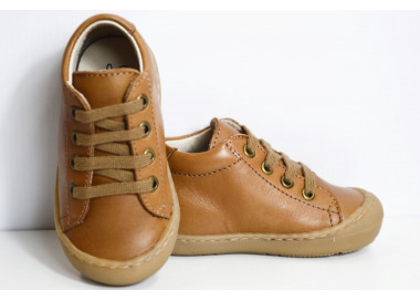 Chaussures souples mixtes à lacets pour bébé