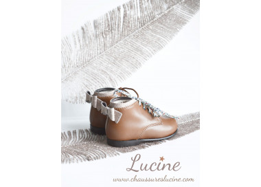 Bottillon pour bébés en cuir doublé cuir excellent maintien