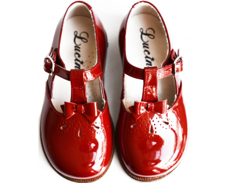 Louise la Costaud cuir vernis ROUGE CERISE Chaussures Lucine