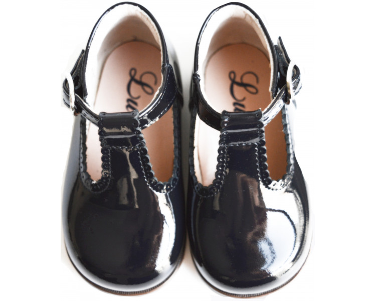 Chaussures Salomé en cuir vernis souple pour bébés filles Chaussures Salomé en cuir vernis souple pour bébés filles