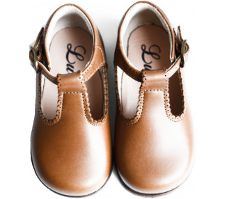 Chaussures Salomé bébés en cuir souple et semelle antidérapante