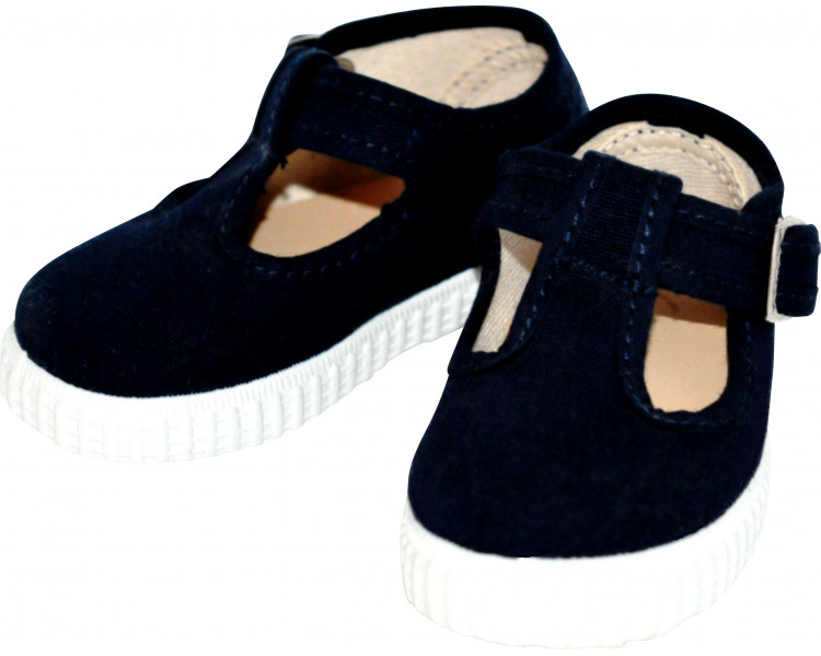 Chaussures Sandales en toiles Salomé BEBE - Bleu MARINE