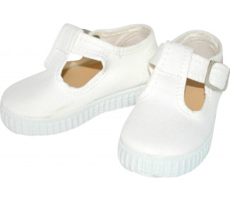 Chaussures Sandales en TOILES Salomé BEBE - BLANC