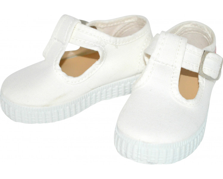 Chaussures Sandales en TOILES Salomé BEBE - BLANC