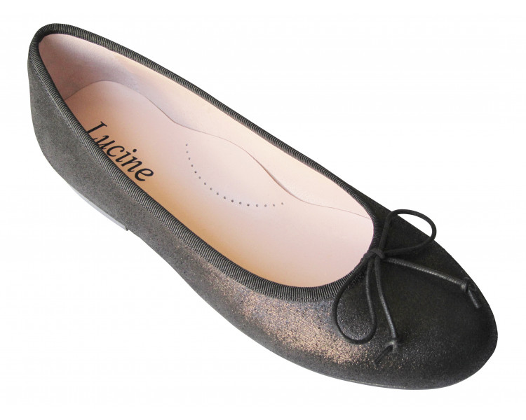 Ballerines - NUBUCK NOIR IRISE