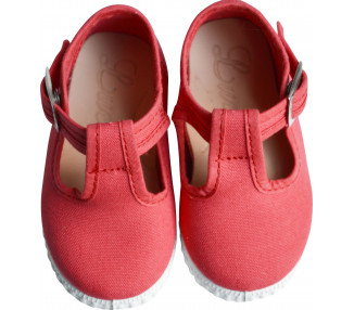 Chaussures Sandales en TOILES Salomé BEBE - ROSE FRAISE corail