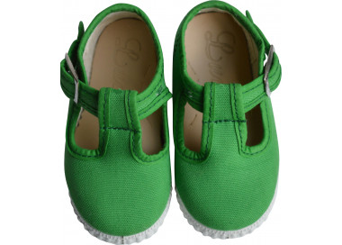 Chaussures Sandales en TOILES Salome BEBE VERT pomme Chaussures Lucine