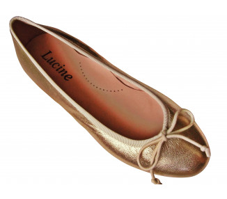 Ballerines - cuir OR doux