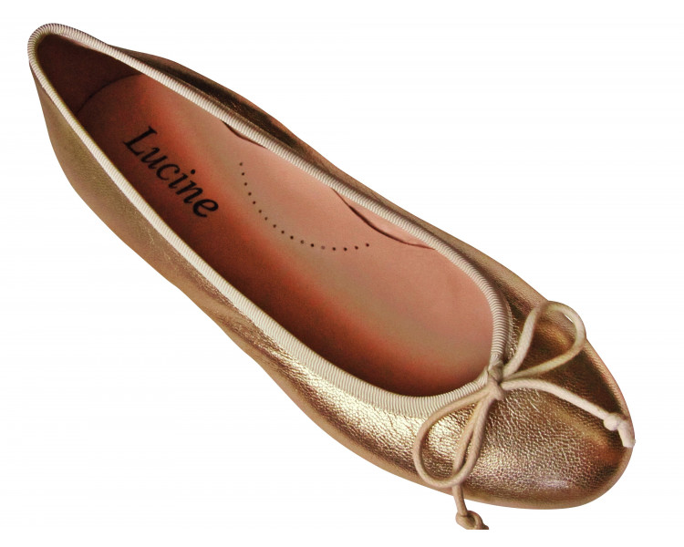 Ballerines - cuir OR doux