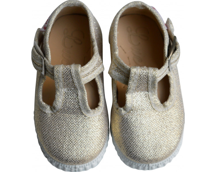 Chaussures Sandales en TOILES Salomé BEBE - OR doux
