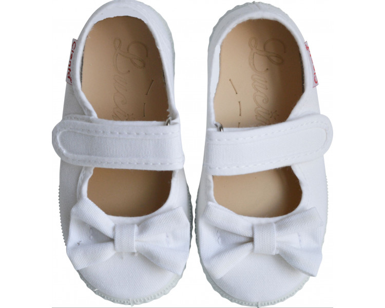 Babies velcro - NOEUD BLANC