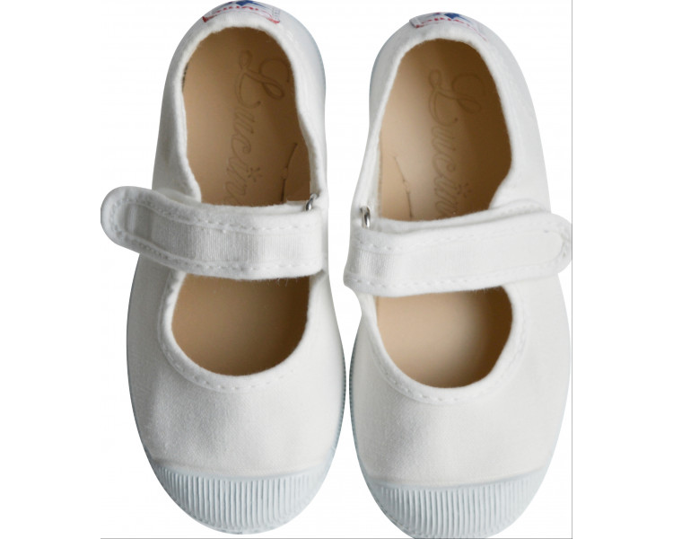 Chaussures en toiles ballerines Babies SCRATCH - Blanc