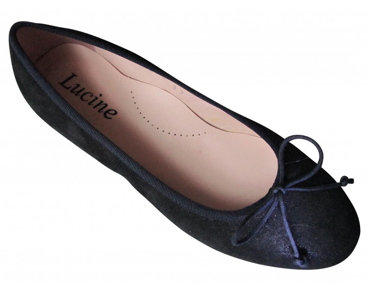 Ballerines en nubuck IRISE BLEUnuit Ballerines en nubuck IRISE BLEUnuit