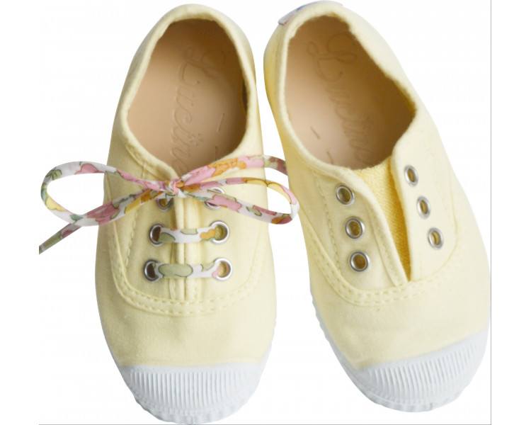 JAUNE Pâle- Toiles à lacets et élastiques JAUNE Pâle- Toiles à lacets et élastiques