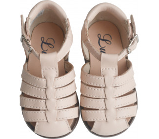 Nu-pieds SOUPLES Clarence sandales - cuir ROSE nude