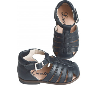 Sandales souples pour bébés filles et garçons en cuir