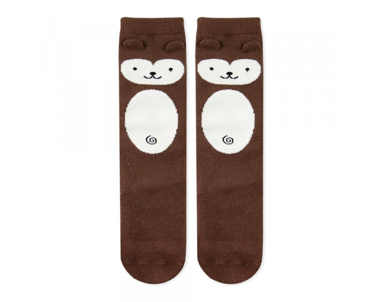 Chaussettes hautes SINGE - MARRON