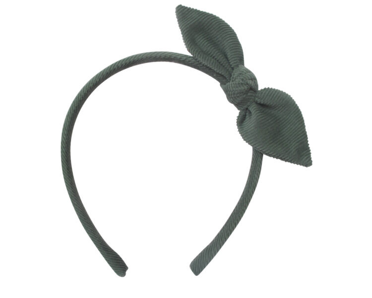 Serre-tête nœud - Velours vert d'eau Serre-tête nœud - Velours vert d'eau