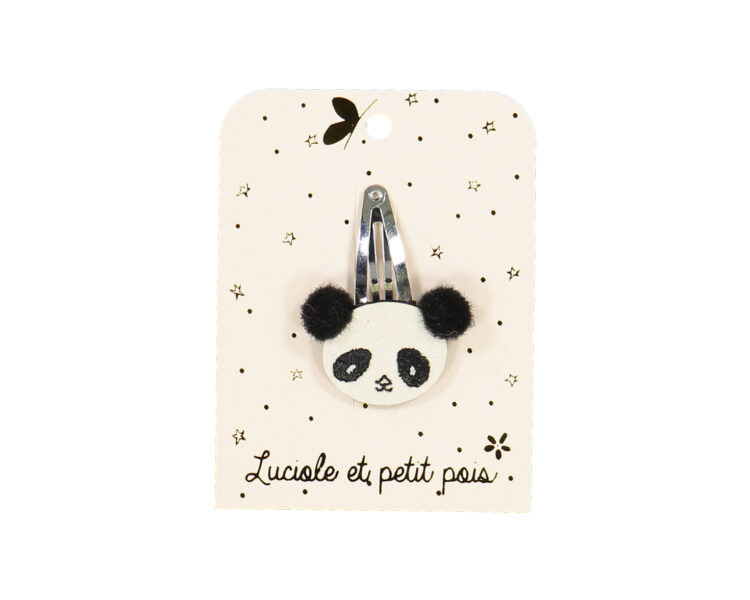 Barrette Panda – Argent