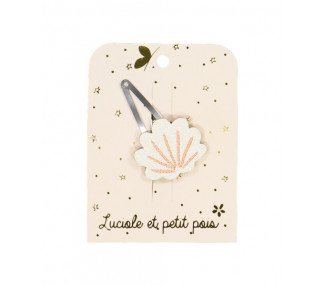 Barrette coquillage – Blanc