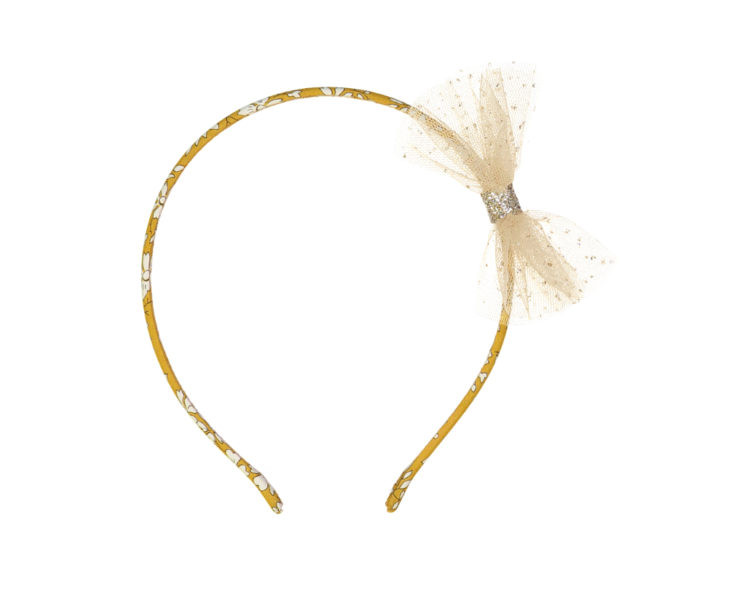 Serre-tête - Tulle doré/moutarde Serre-tête - Tulle doré/moutarde