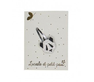 Barrette Panda – Argent