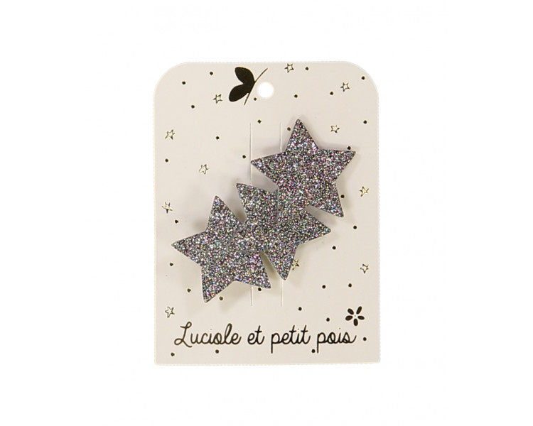 Barrette 3 étoiles - Glitter multicolor Barrette 3 étoiles - Glitter multicolor
