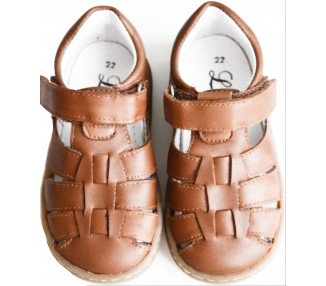 Nu-pieds VELCRO SOUPLES - CAMEL