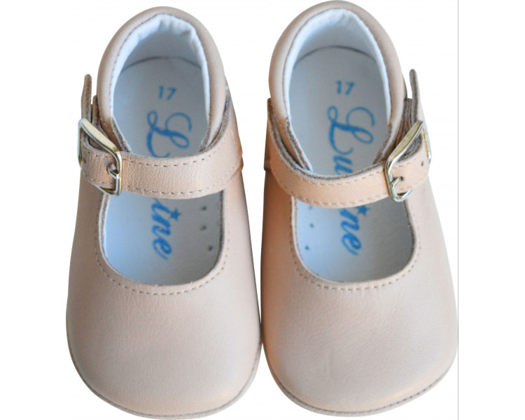Mini-Alice antidérapantes - Cuir ROSE NUDE/BEIGE Mini-Alice antidérapantes - Cuir ROSE NUDE/BEIGE