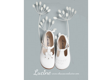 Chaussures enfants cuir blanc