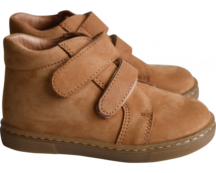 Chaussures garçon souples SCRATCH Achille - nubuck CAMEL