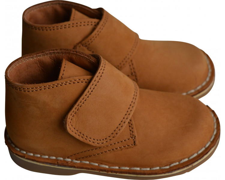 Chaussures garçon SCRATCH derbies Médéric - nubuck CAMEL