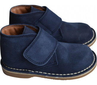 Chaussures garçon SCRATCH derbies Médéric - nubuck bleu NAVY